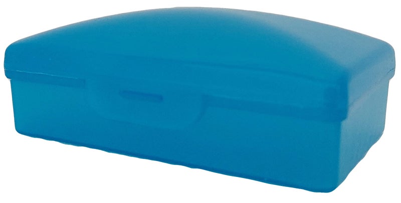 American Comb: Soap Box 1 Ct Aqua - Made in The USA - Soapbox with Hinged Lid and Secure Latch - Image 3